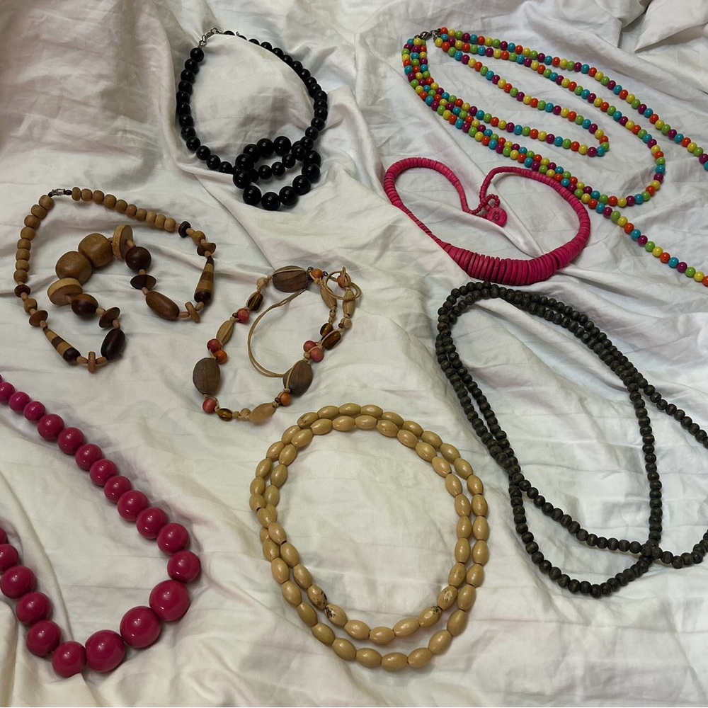 Colorful Beaded Necklace Set